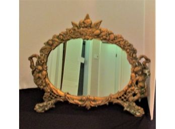 Victorian Brass Mirror