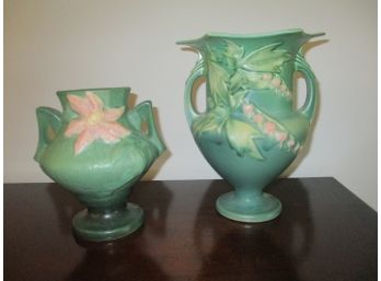 Lot Of 2 Roseville Vases