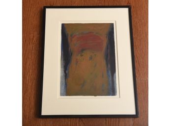 Signed Dalloul '87 Mixed Media Framed Painting