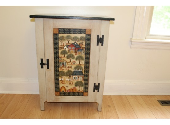 Intricate Hand-painted Cupboard, By Anna Gagnon