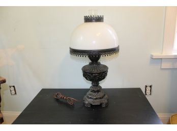 Beautiful Hurricane Style Table Lamp