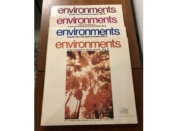 ENVIRONMENTS - NEW CONCEPTS IN STEREO SOUND (four Record Set: 2, 4, 7 & 8)