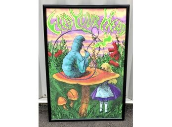 Framed Feed Your Head / Alice In Wonderland 24 X 36 Psychedelic Poster