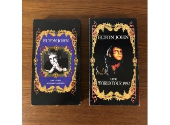 Elton John 1992 World Tour Two VHS Set