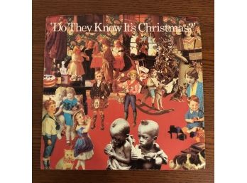 BAND AID - DO THEY KNOW ITS CHRISTMAS / FEED THE WORLD. 1984 Vinyl 45 RPM On Columbia Records (38 04749)