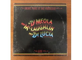 JOHN McLAUGHLIN, AL DI MEOLA, PACO DE LUCIA - FRIDAY NIGHT IN SAN FRANCISCO. 1980 Vinyl LP On Columbia Records