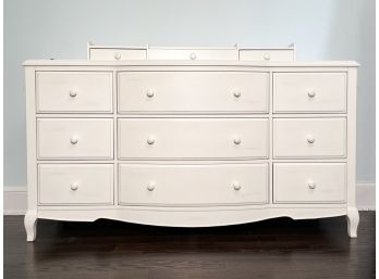 A White Painted Wood Chest Of Drawers By Pottery Barn Teen - SCARSDALE - FARLEY RD.