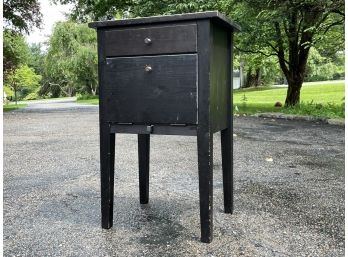 A Ebonized Wood Nightstand - CHAPPAQUA - SUNSET DR.