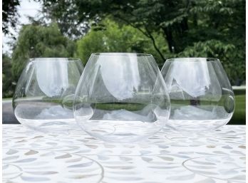 A Trio Of Tiffany Snifter Glasses - CHAPPAQUA - SUNSET DR.