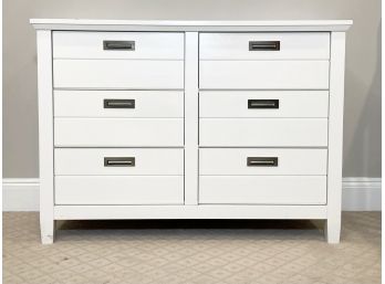 A Modern White Painted Wood 'Camden' Dresser By Pottery Barn Kids - SCARSDALE - BERWICK RD.