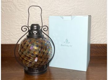 A Lovely Blown Glass Party Lite Lantern - SCARSDALE - FARLEY RD.