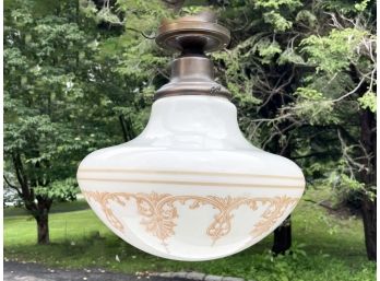 A Vintage Flush Mount Ceiling Fixture - CHAPPAQUA - SUNSET DR.