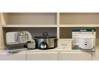 Small Appliances - Meat Slicer, Rice Cooker, Crock Pot - SCARSDALE - FARLEY RD.