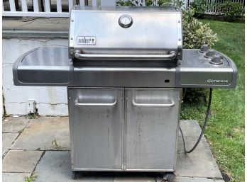 A Weber Genesis S310 Natural Gas Stainless Outdoor Grill - SCARSDALE - BERWICK RD.