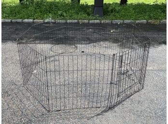 A Metal Dog Pen, Or Gate - CHAPPAQUA - SUNSET DR.