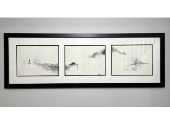 A Framed Lithograph Triptych By Julie S. Graham - SCARSDALE - BERWICK RD.