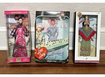 Dolls In Boxes - American Girl, Lucy And Barbie - SCARSDALE - FARLEY RD.