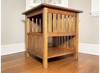 A Stickley Mission Oak End Table - SCARSDALE - FARLEY RD.