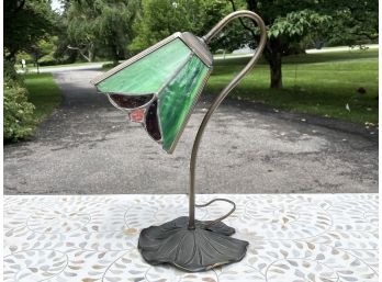 A Stained Glass Accent Lamp - CHAPPAQUA - SUNSET DR.