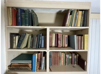 FIVE SHELVES ANTIQUE BOOKS