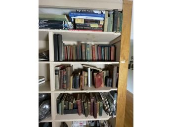 FOUR SHELVES ANTIQUE BOOKS