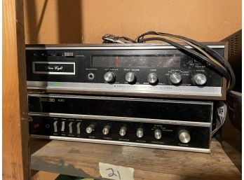 HARMON-KARDON RECEIVER AND A ELECTROPHONIC STEREO