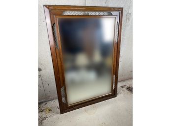 Large Wooden Framed Mirror