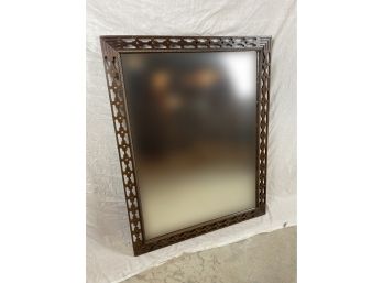 Large Wooden Framed Mirror