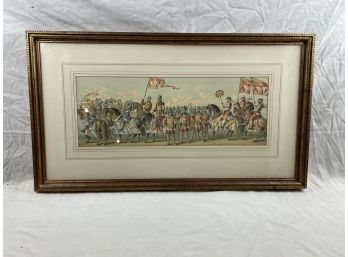 Hand Colored Engraving By WM. Schwartz & Son - Numbered Print