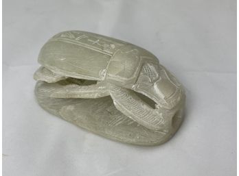 Beautiful Hand Carved Jade Scarab