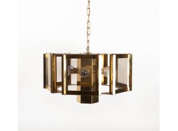 1970s Brass Hanging Light By Frederick Raymond