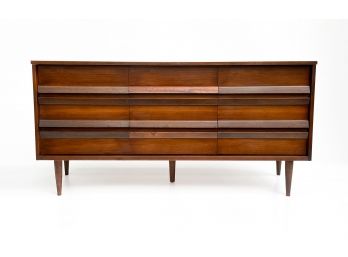 Mid Century Modern 9-drawer Dresser With Laminate Top By Bassett
