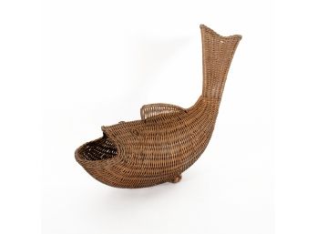 Wicker Fish Basket