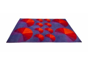 Vibrant Postmodern Style Carpet With Geometric Pattern