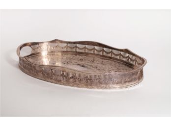 Vintage Silver Plated Oval Tray