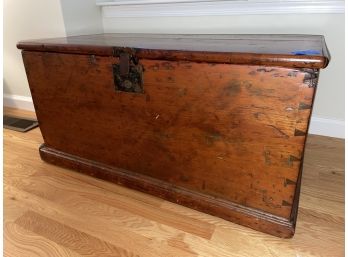 B7, Antique Trunk With Gorgeous Patina