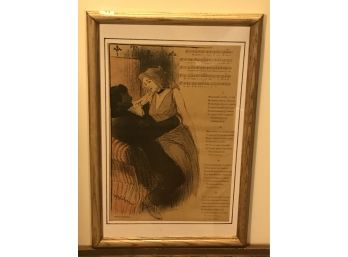 1895 Zincography By Theophile Alexandre Steinlen