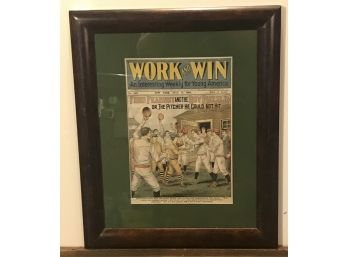 1908 Original Cover Of Work & Win