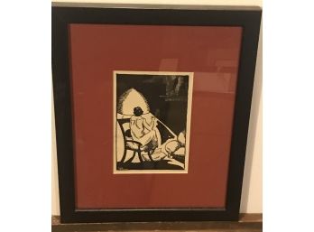 Woodblock Print By Andre Guillaume 1935