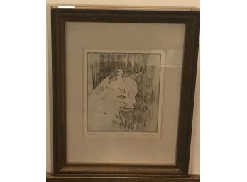 Etching By Dora Horle