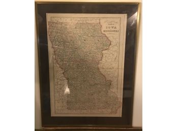 1894 Map Of Iowa & Missouri