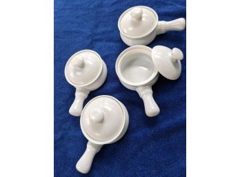 4 Palate & Plate Soup Crocks With Lids