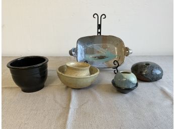 Quality Stoneware Pottery Collection By Zanesville And Other Artists