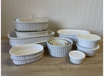 Classic White Corning Ware Collection!