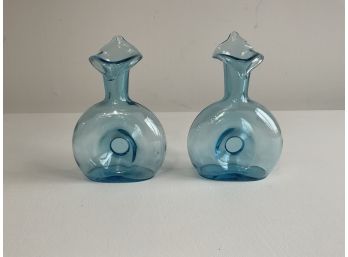 Two Unique Cruets Or Vases