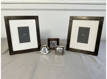 Collection Of Black And Silver Frames By Restoration Hardware And More