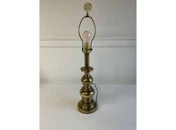 Stiffel Brass Lamp With Gold Finial