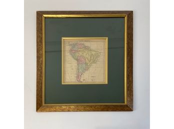 Nicely Framed Map Of South America