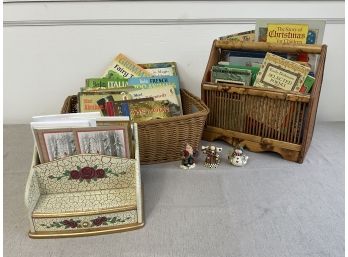 Classic Books, Christmas Cards And Decor, Mail Organizer And Baskets