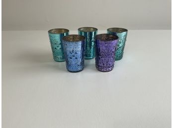 Five Iridescent Glasses